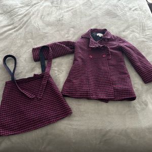 Brum girls matching set jacket and skirt